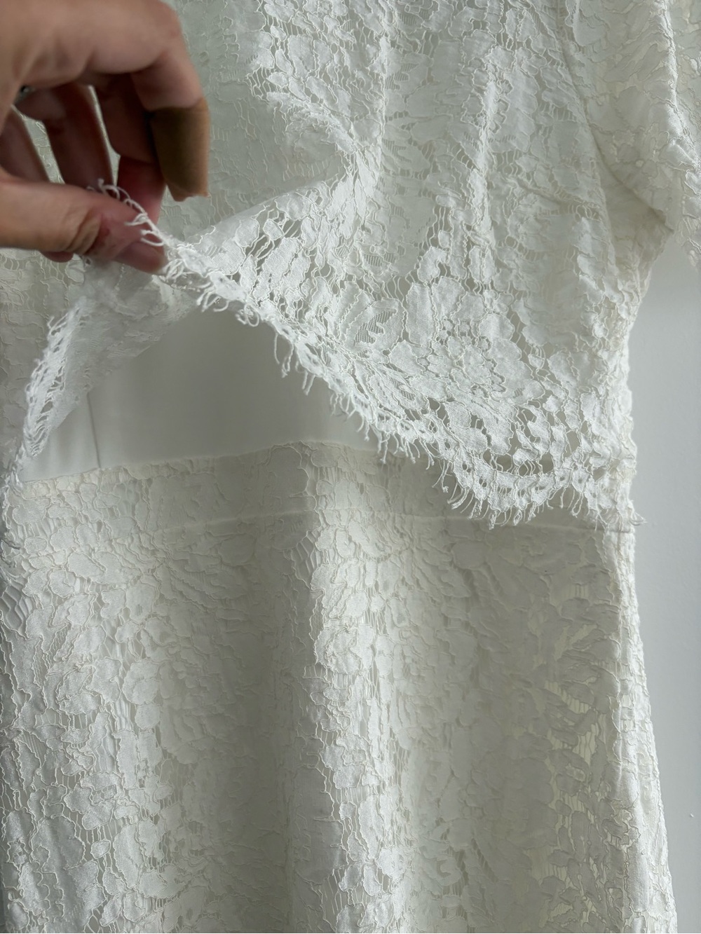 Lulu's Ivory Lace Midi Dress - Picture 2 of 9